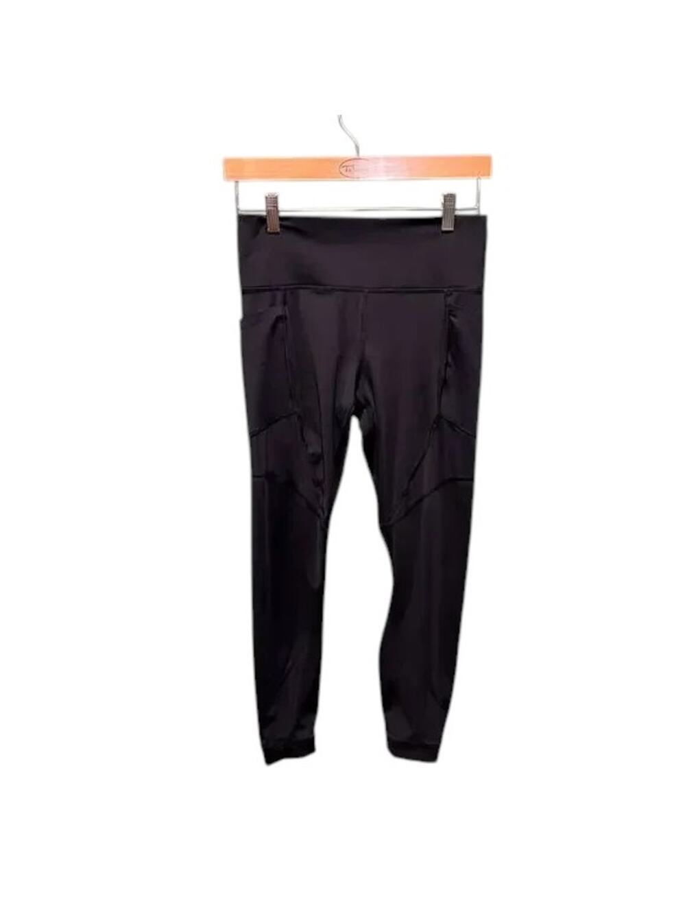 Members Mark Compression Ankle Leggings Medium Black High Waist Yoga